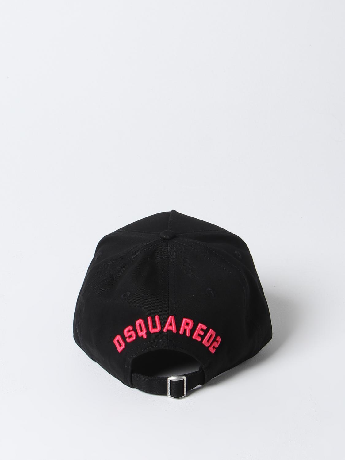 DSQUARED2 CAPPELLO: Cappello Icon Dsquared2 in cotone, Nero 1 - Img 3