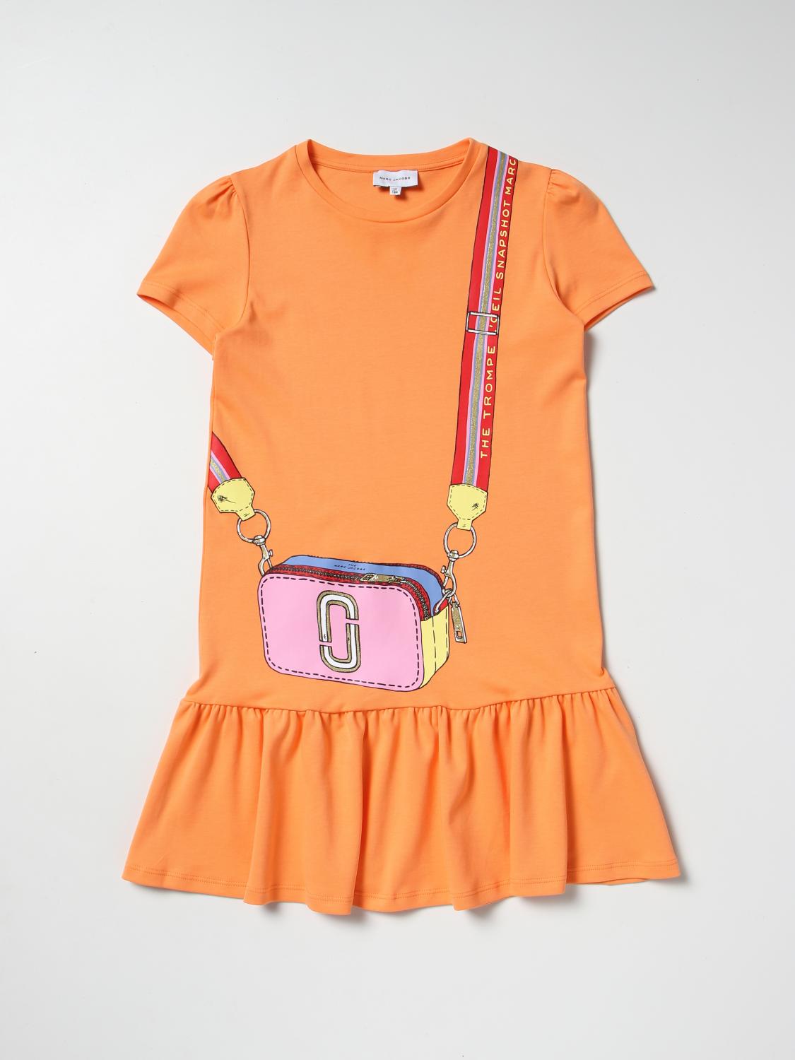 LITTLE MARC JACOBS DRESS: Dress kids Little Marc Jacobs, Orange - Img 1
