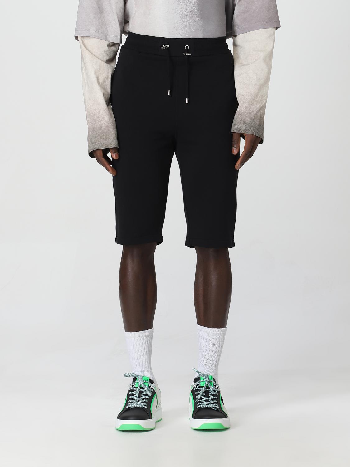 BALMAIN SHORTS: Balmain cotton shorts, Black - Img 1