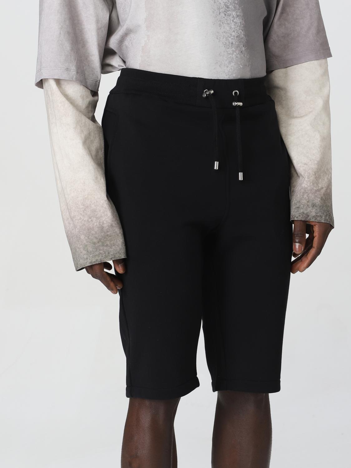 BALMAIN SHORTS: Balmain cotton shorts, Black - Img 5