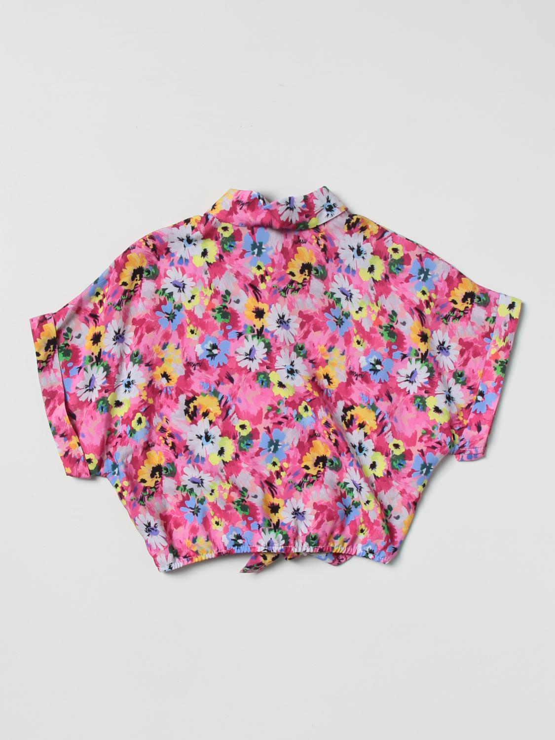 MSGM KIDS BLUSE: Bluse kinder MSGM Kids, Fuchsia - Img 2