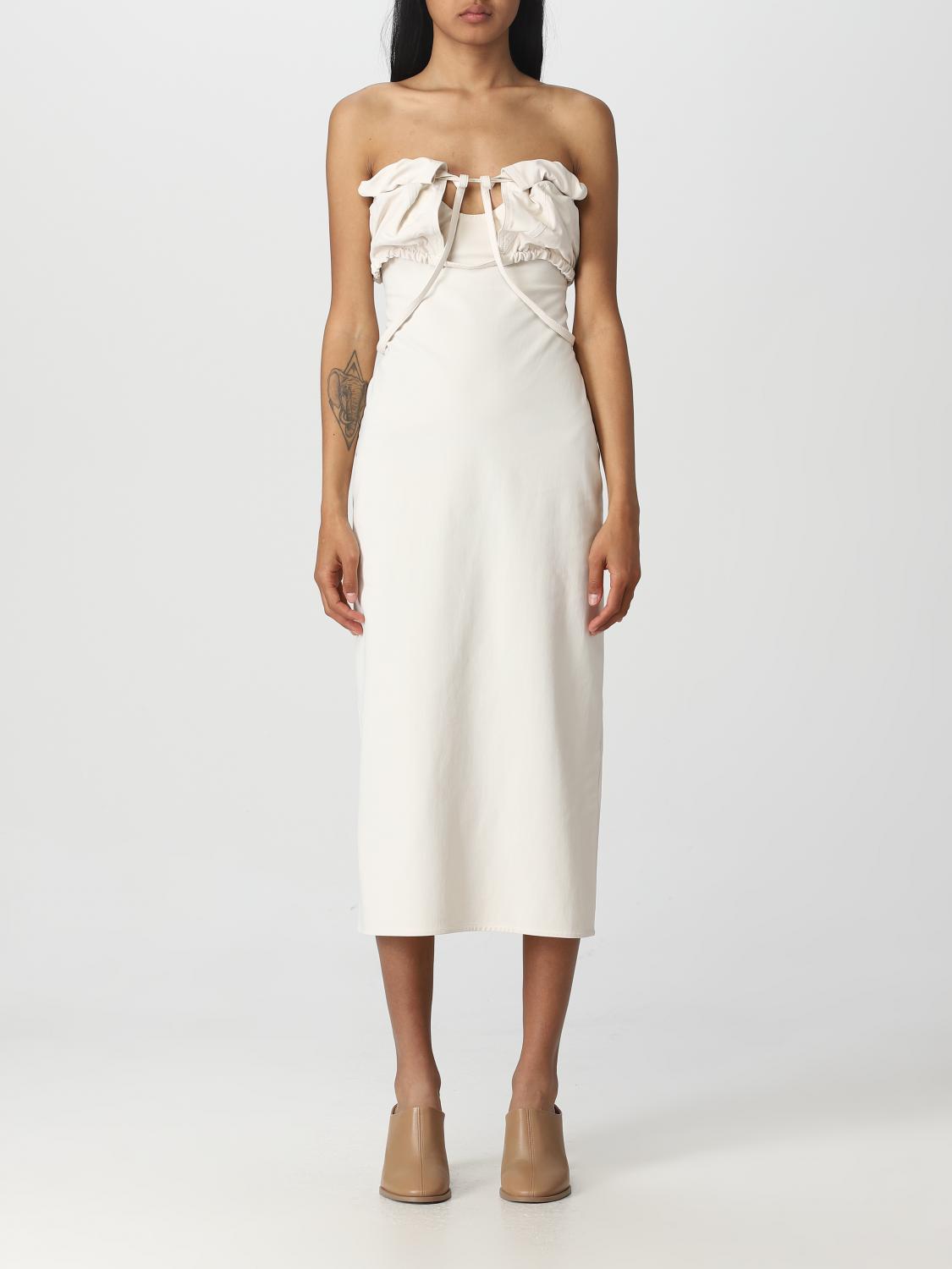 JACQUEMUS DRESS: Dress woman Jacquemus, Ivory - Img 1