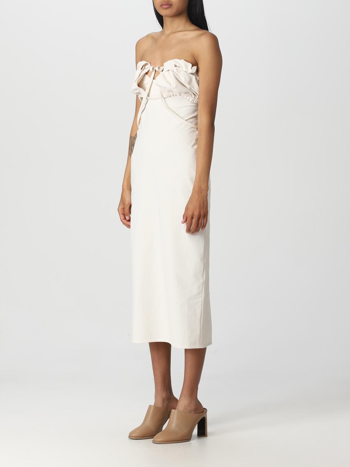 JACQUEMUS DRESS: Dress woman Jacquemus, Ivory - Img 3