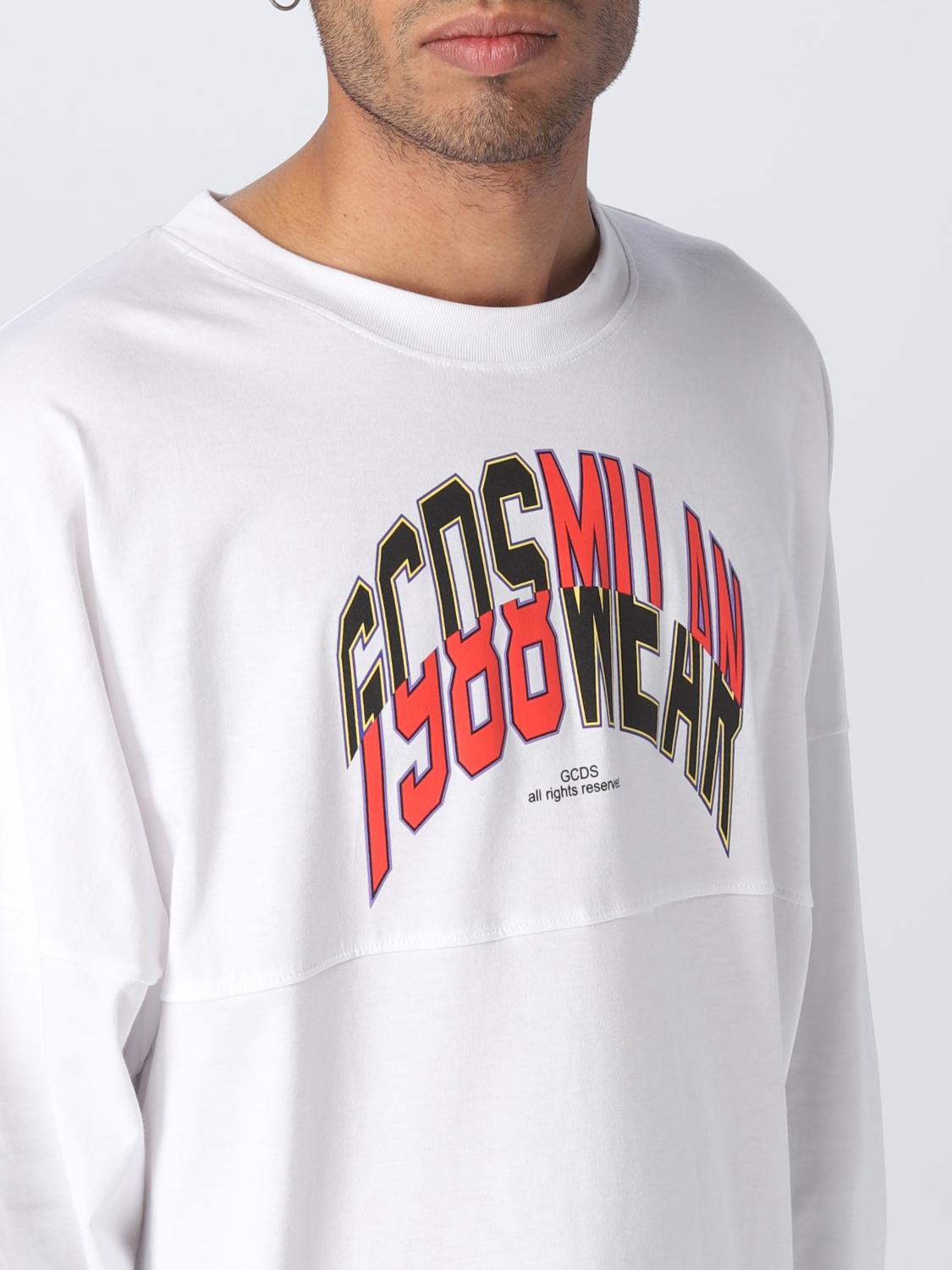Tシャツ・カットソー GCDS Men T-shirt White SS23M120168 01 GCDS Outlet: T-shirt men - White | GCDS t-shirt SS23M120168
