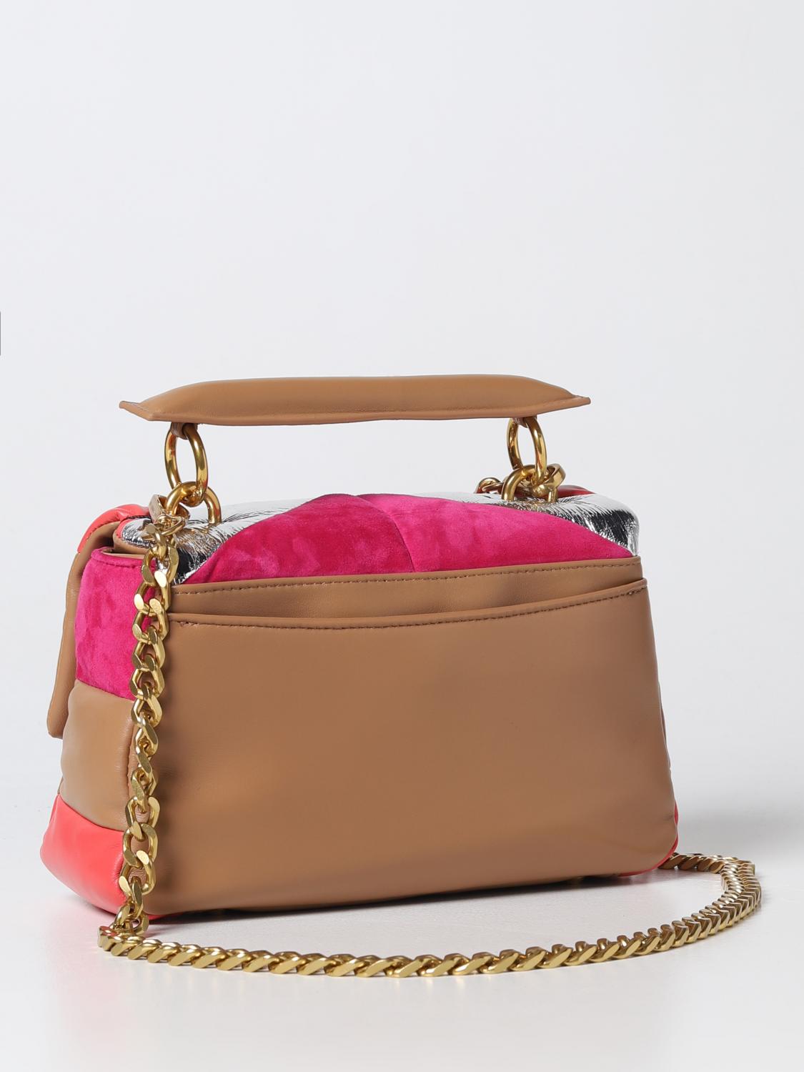 LA CARRIE BORSA A MANO: Borsa Amitola La Carrie in nappa trapuntata, Fuxia - Img 2