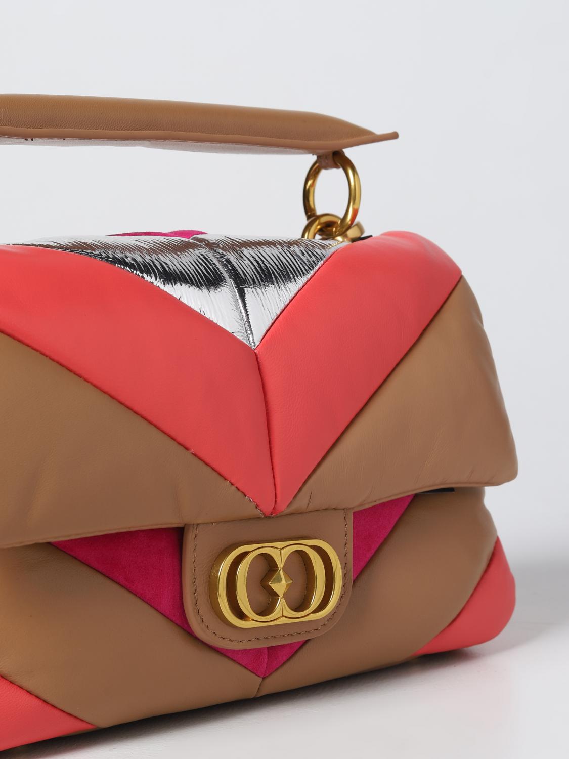 LA CARRIE BORSA A MANO: Borsa Amitola La Carrie in nappa trapuntata, Fuxia - Img 3