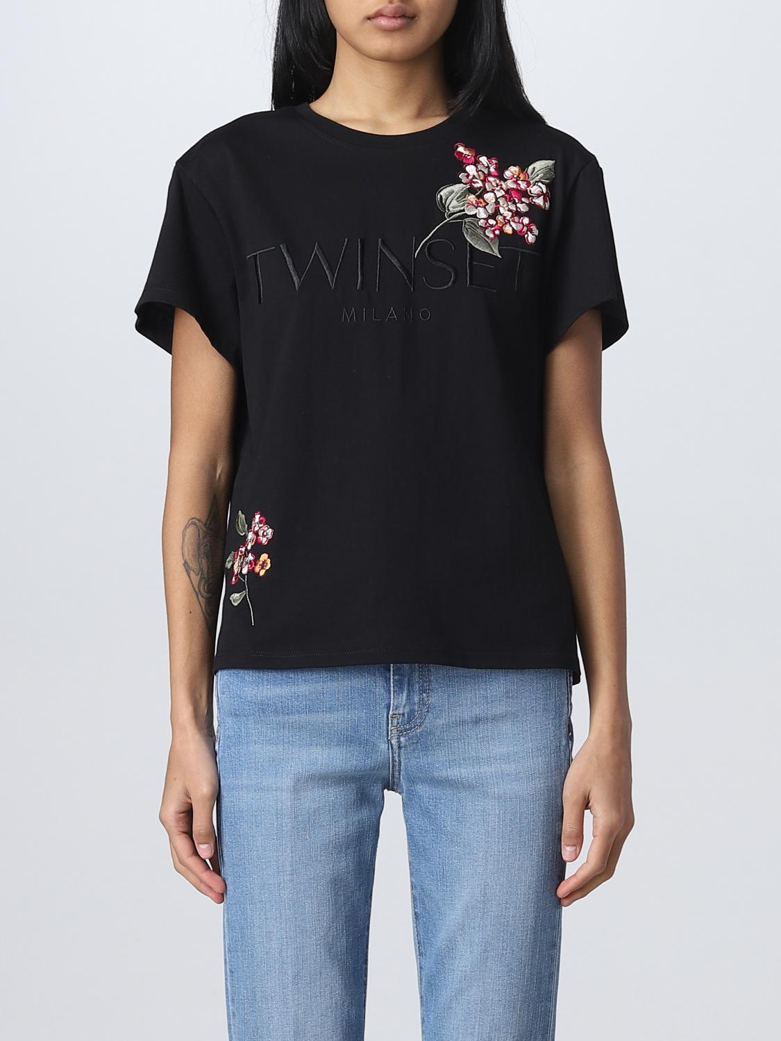 TWINSET T-SHIRT: Pull femme Twinset, Noir - Img 1