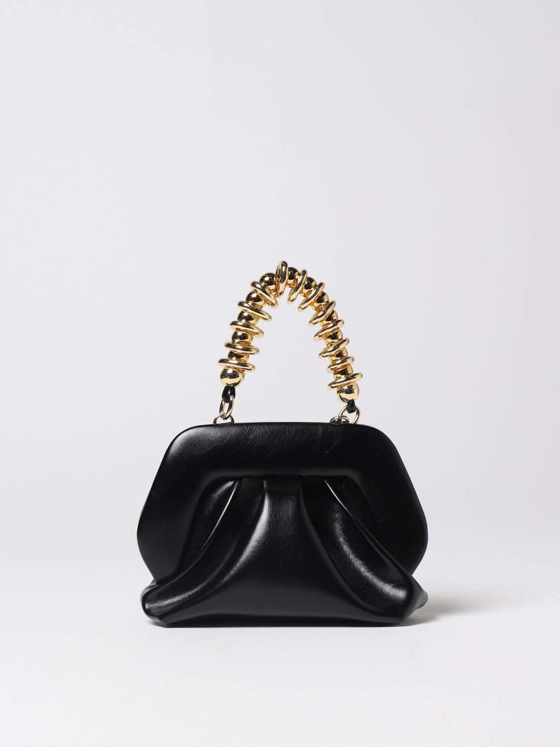THEMOIRÈ BORSA MINI: Borsa Gea Themoirè in materiali riciclati vegani, Nero - Img 1