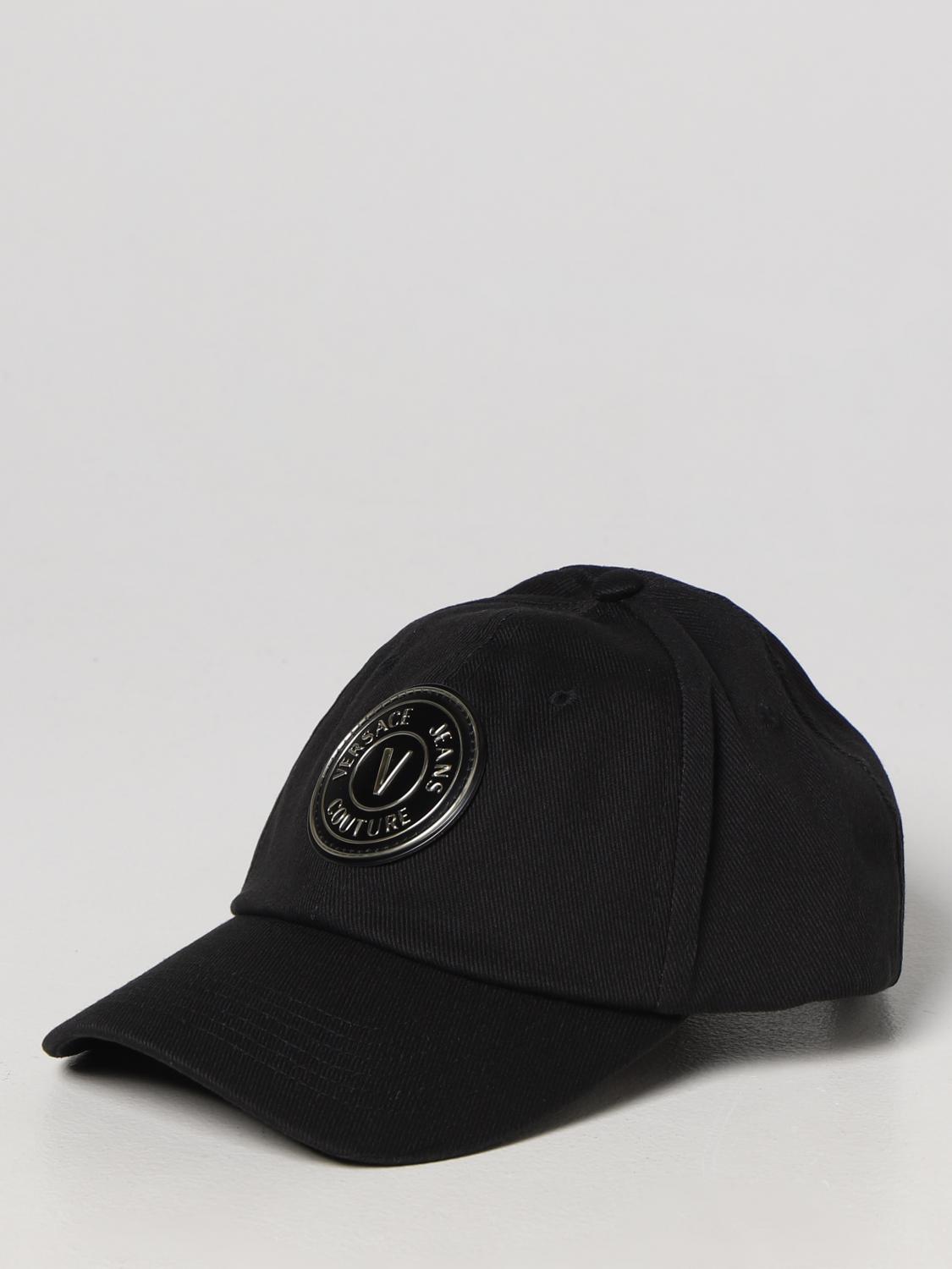 VERSACE JEANS COUTURE CAPPELLO: Cappello Versace Jeans Couture in cotone, Nero - Img 1