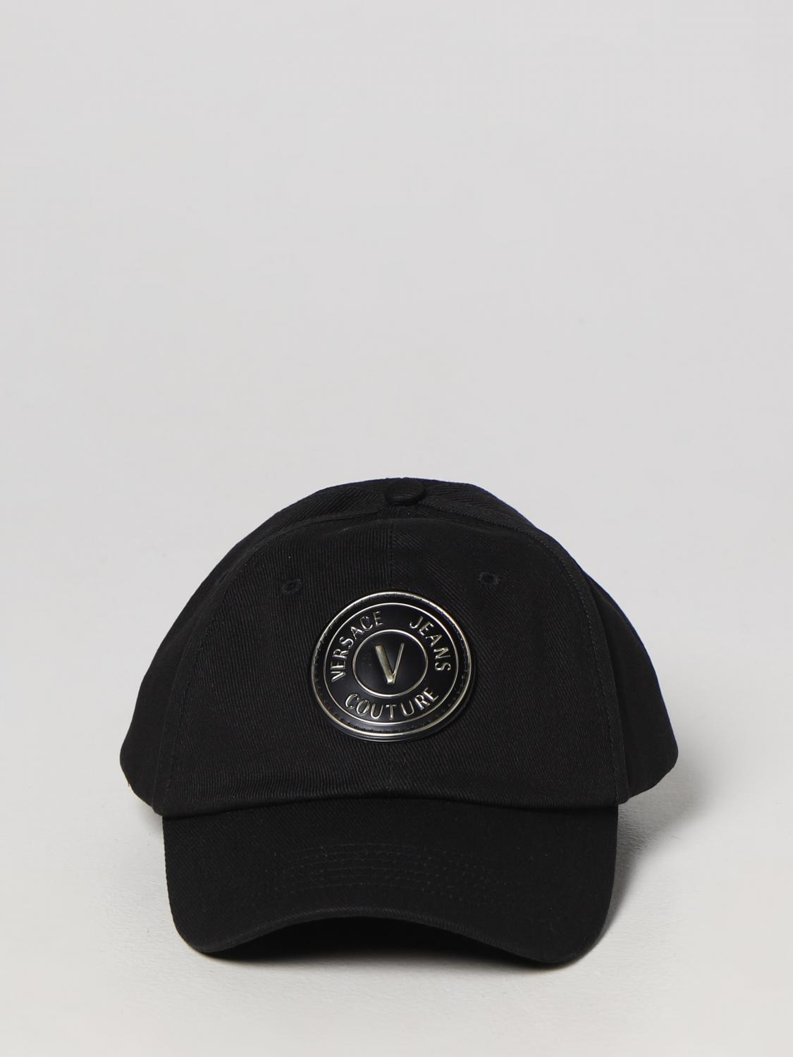 VERSACE JEANS COUTURE CAPPELLO: Cappello Versace Jeans Couture in cotone, Nero - Img 2