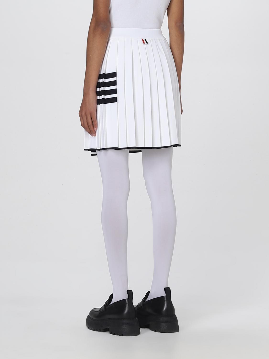 スカート THOM BROWNE SKIRT (FKK109AY5501 680) Thom Browne Outlet: skirt in viscose blend - White | Thom