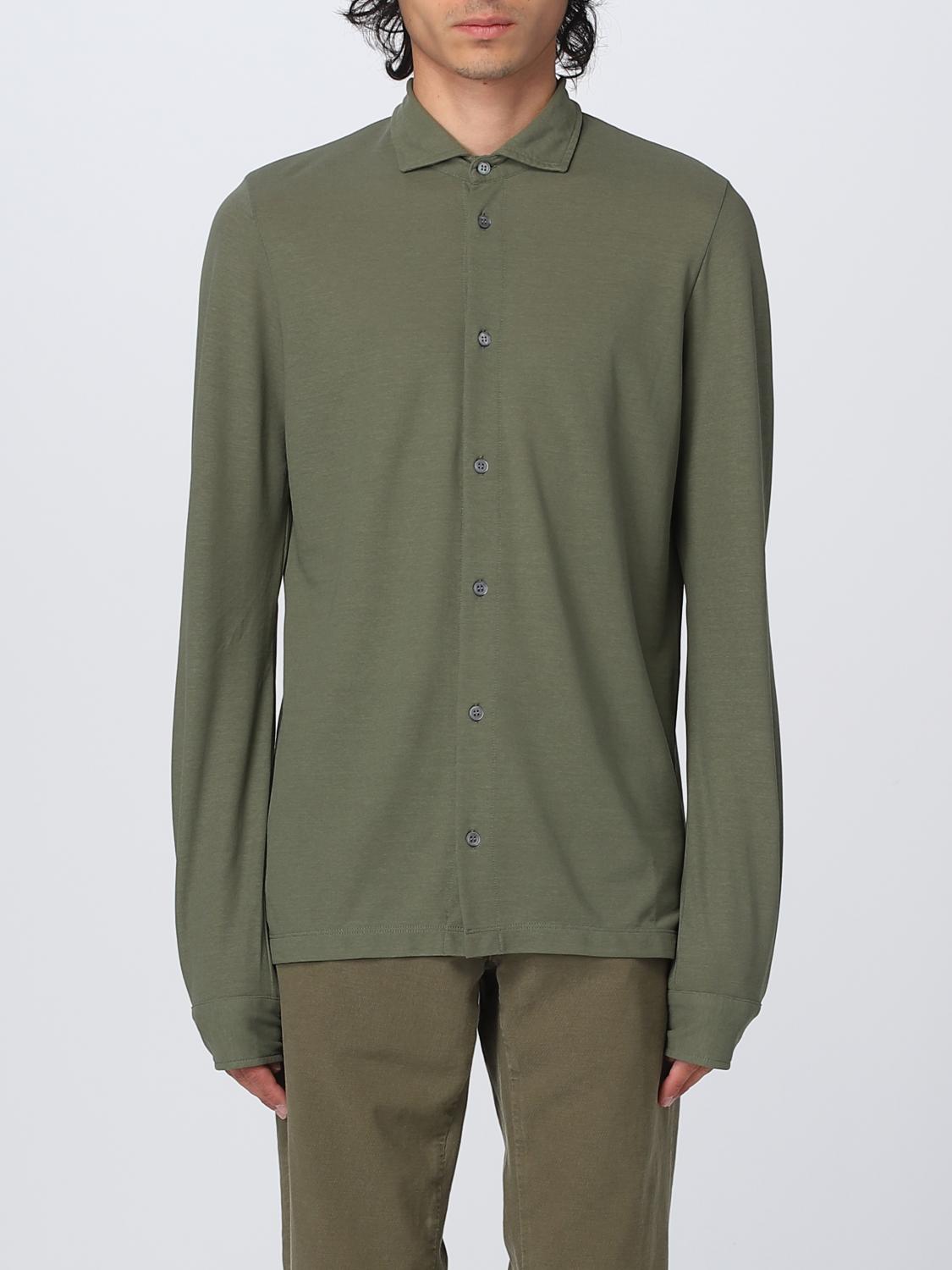 ZANONE CAMICIA: Camicia Zanone in maglia di cotone, Verde - Img 1