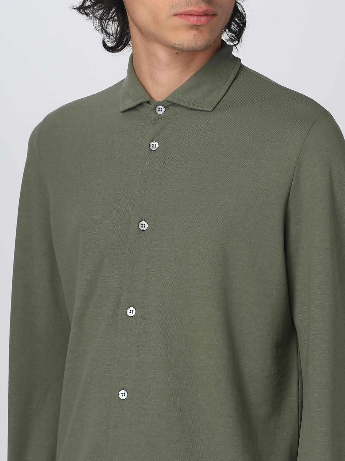 ZANONE CAMICIA: Camicia Zanone in maglia di cotone, Verde - Img 3