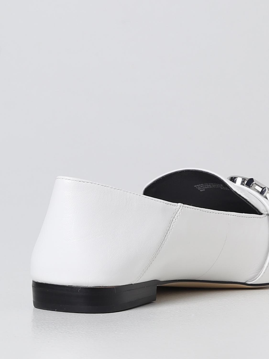 MICHAEL KORS LOAFER: Michael Kors Madelyn mocassins in leather, White - Img 3