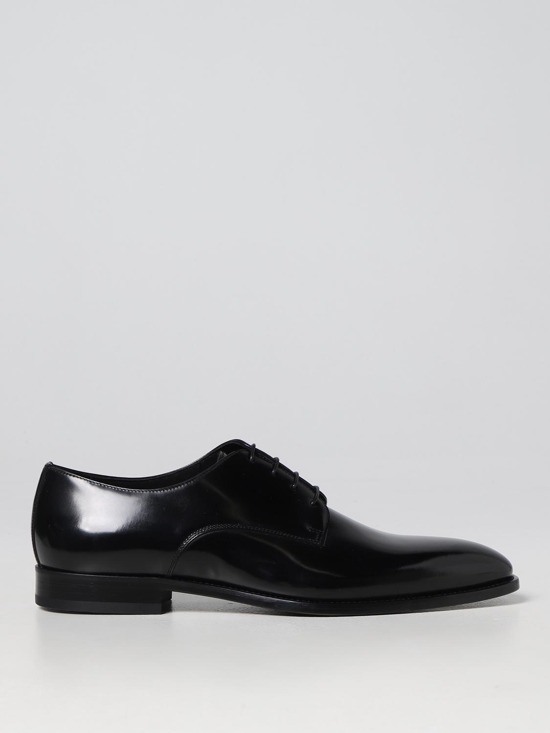 DOUCAL'S SCARPE STRINGATE: Oxford Doucal's in pelle lucida, Nero - Img 1