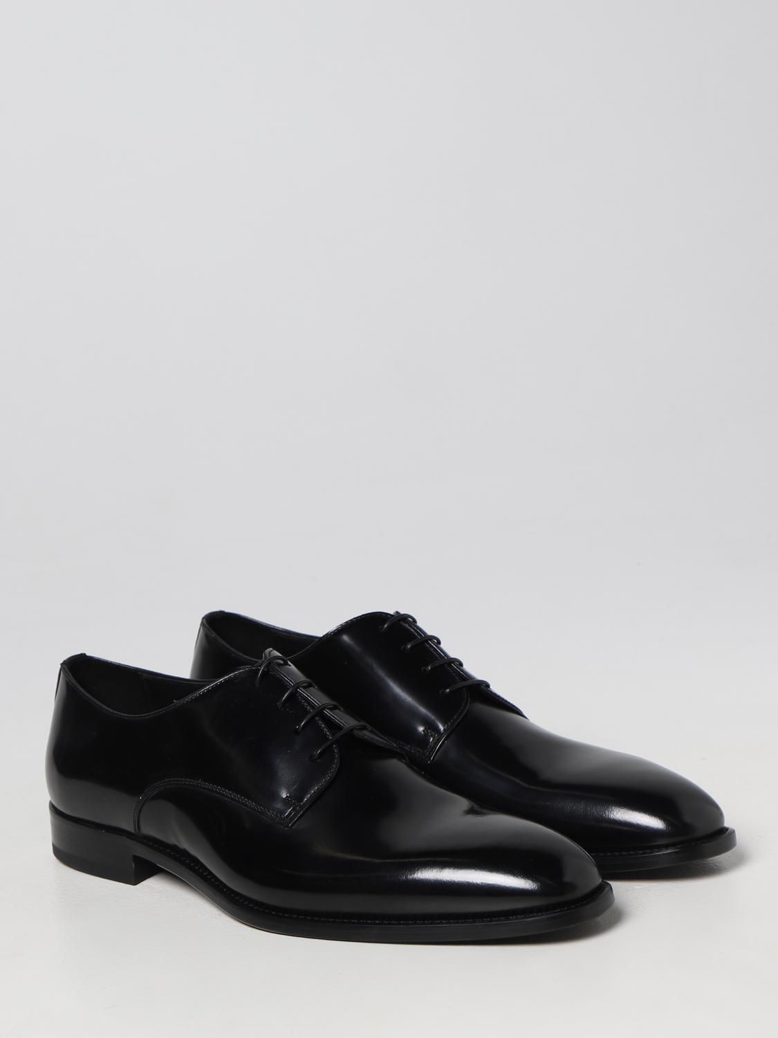 DOUCAL'S SCARPE STRINGATE: Oxford Doucal's in pelle lucida, Nero - Img 2
