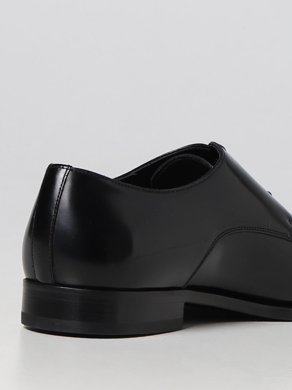 DOUCAL'S SCARPE STRINGATE: Oxford Doucal's in pelle lucida, Nero - Img 3