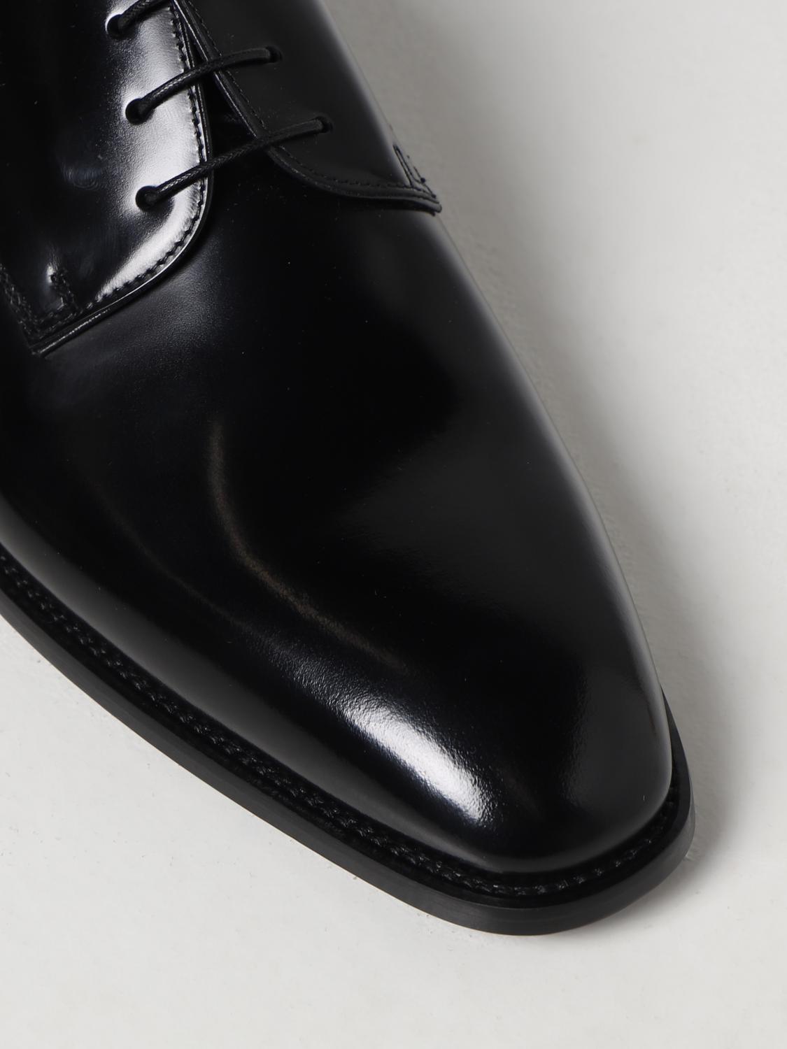 DOUCAL'S SCARPE STRINGATE: Oxford Doucal's in pelle lucida, Nero - Img 4