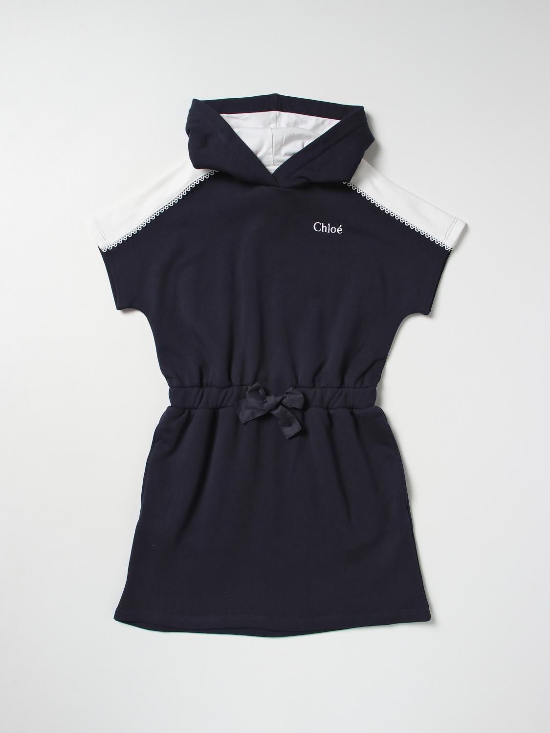 CHLOÉ VESTIDO: Vestido niños ChloÉ, Azul Oscuro - Img 1