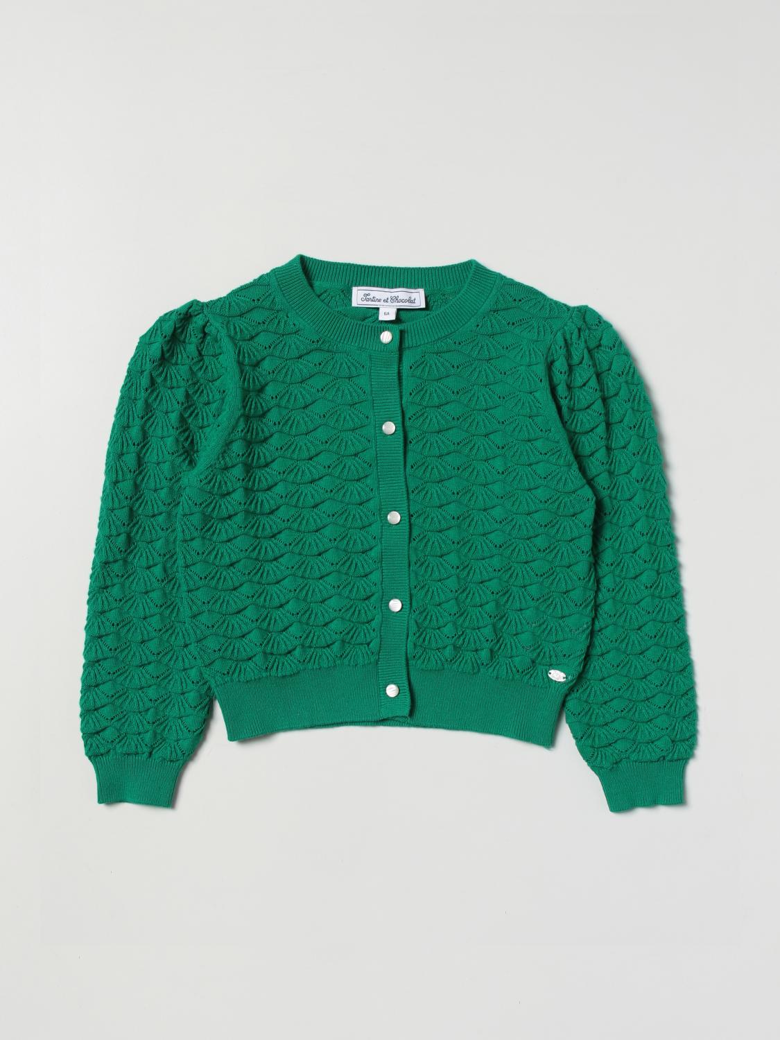 TARTINE ET CHOCOLAT JERSEY: Jersey niños Tartine Et Chocolat, Verde - Img 1