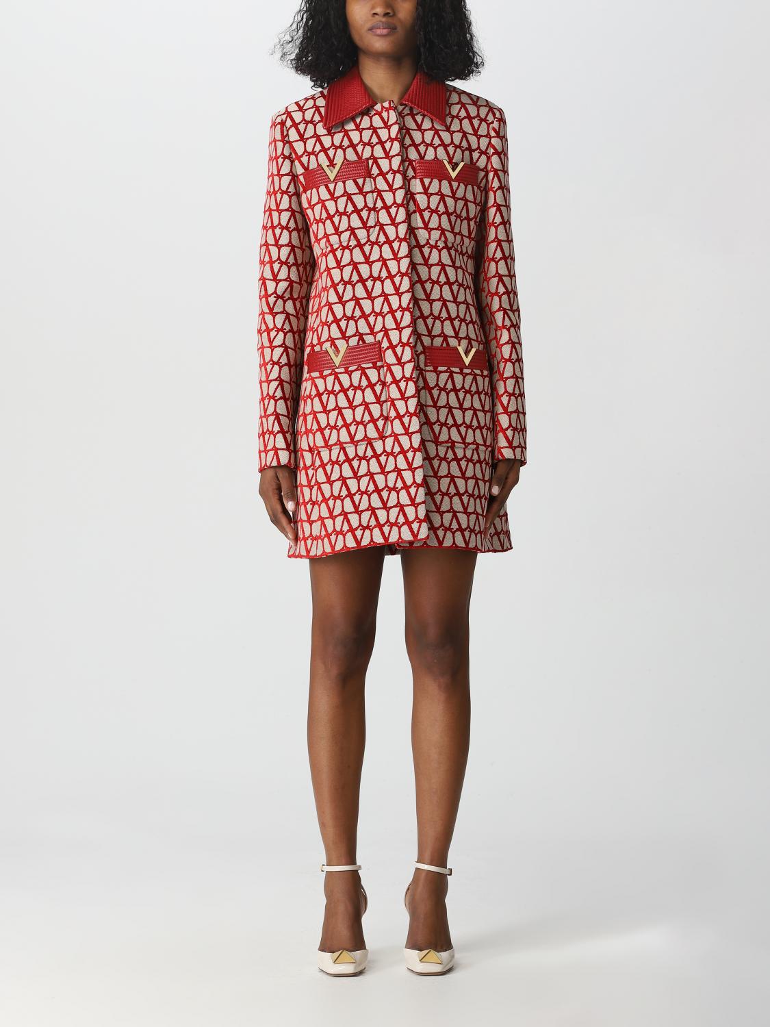 VALENTINO COAT: Coat woman Valentino, Beige - Img 1