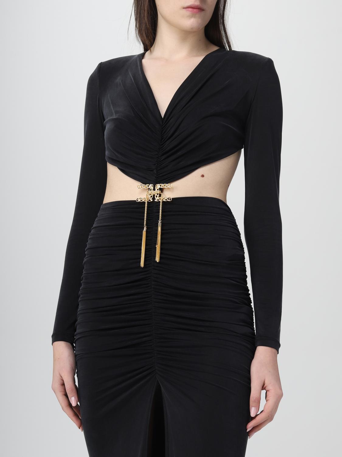 ELISABETTA FRANCHI VESTIDO: Vestido mujer Elisabetta Franchi, Negro - Img 3