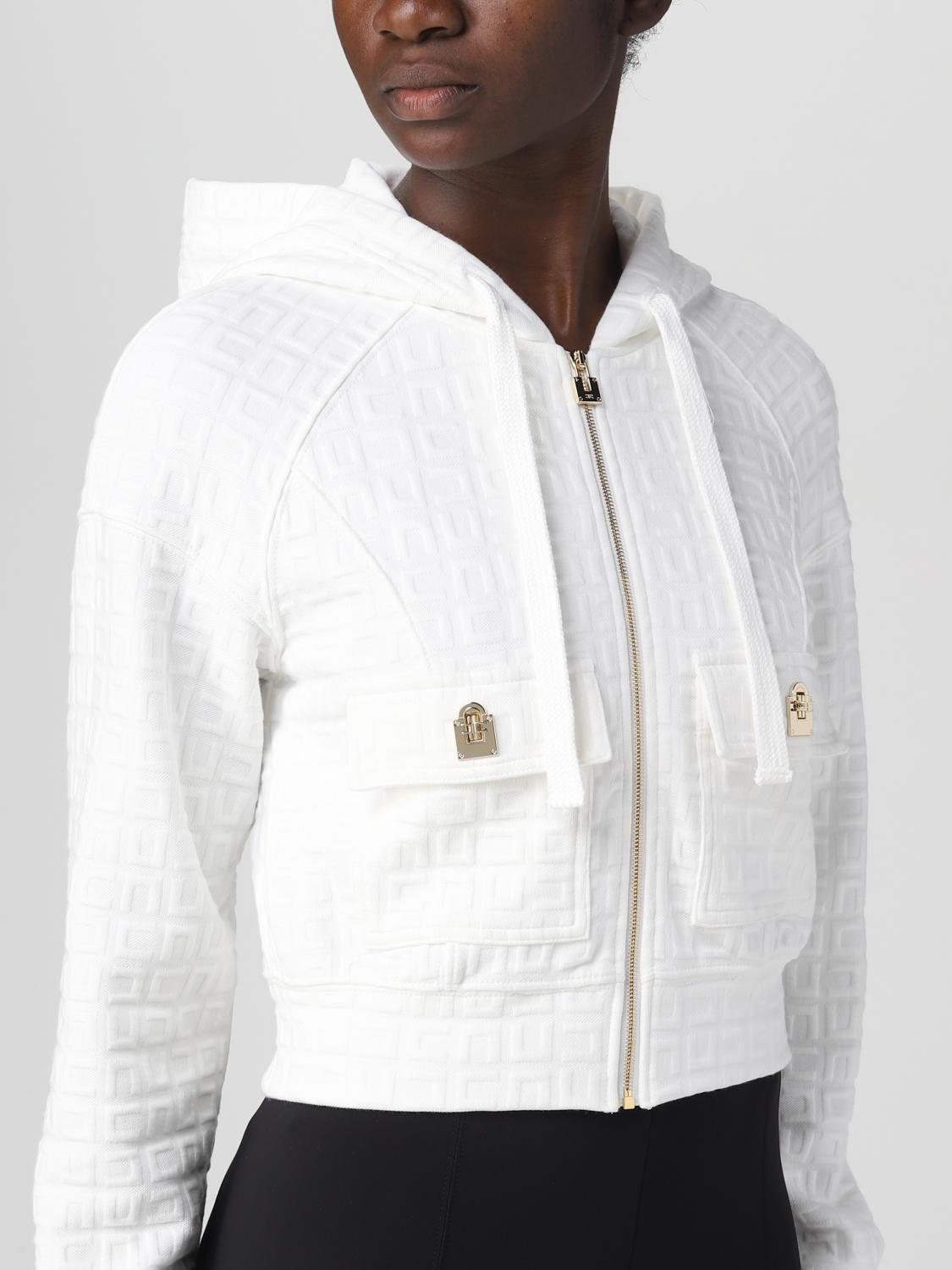 ELISABETTA FRANCHI SWEATSHIRT: Pullover damen Elisabetta Franchi, Ivory - Img 4