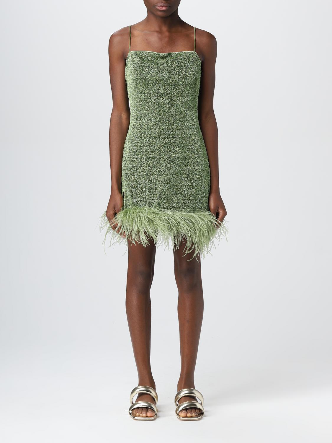 oseree green dress Oseree Lumiere Stones Caftan