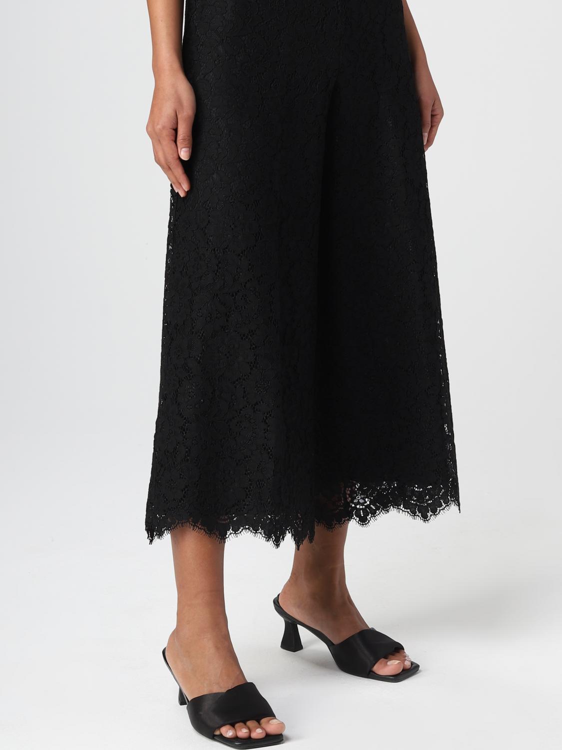 TWINSET PANTALONI: Pantalone Twinset in pizzo macramè, Nero - Img 3