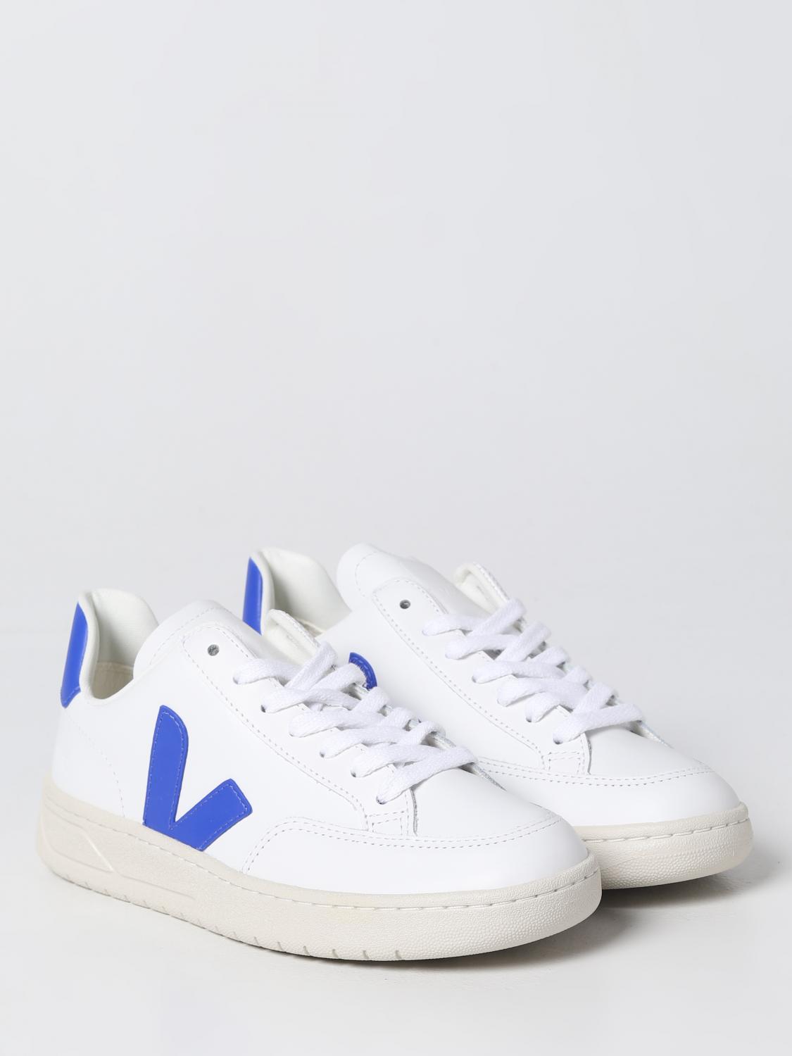 VEJA SNEAKERS: Sneakers V-12 Veja in pelle, Bianco - Img 2