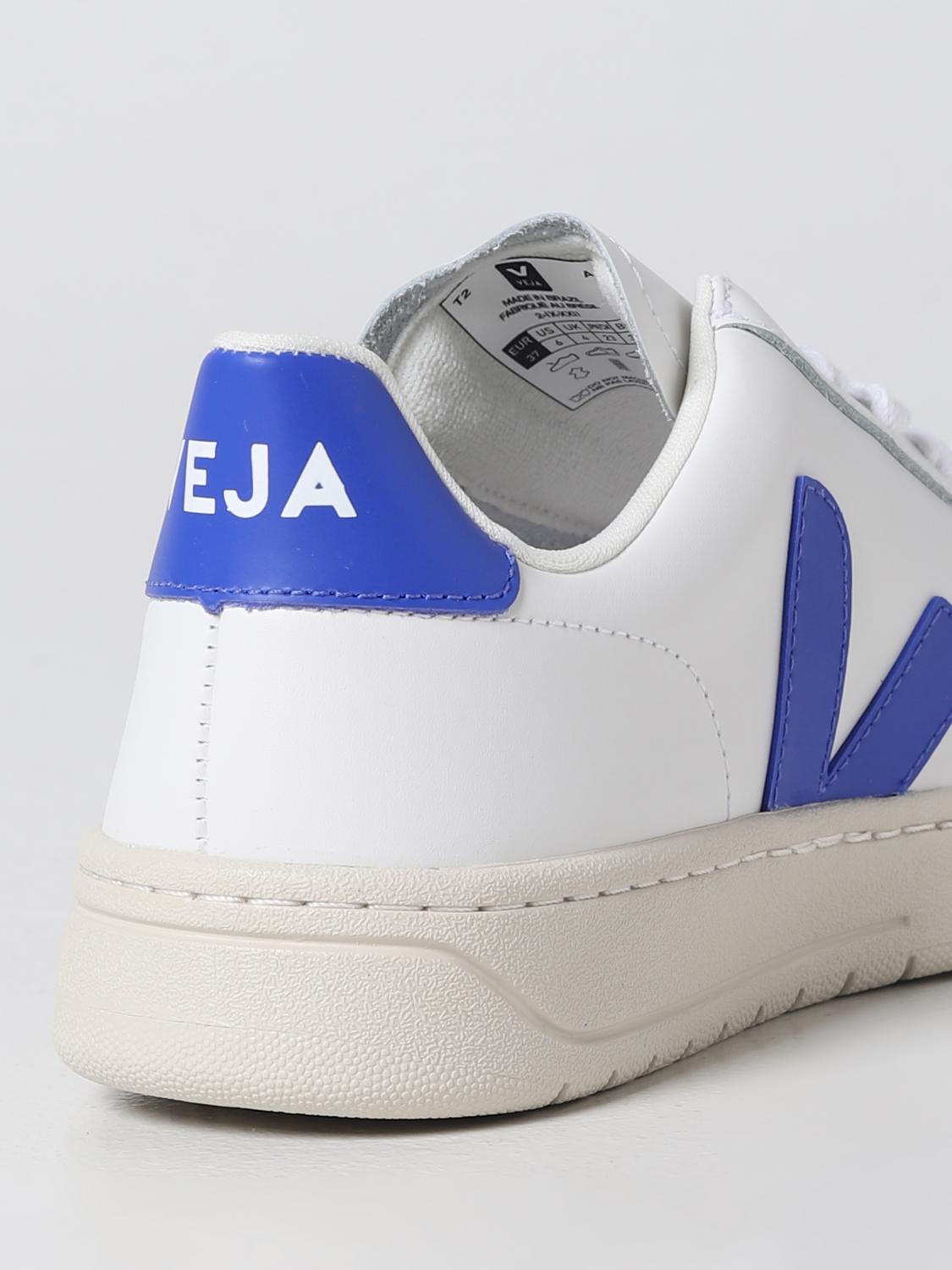 VEJA SNEAKERS: Sneakers V-12 Veja in pelle, Bianco - Img 3