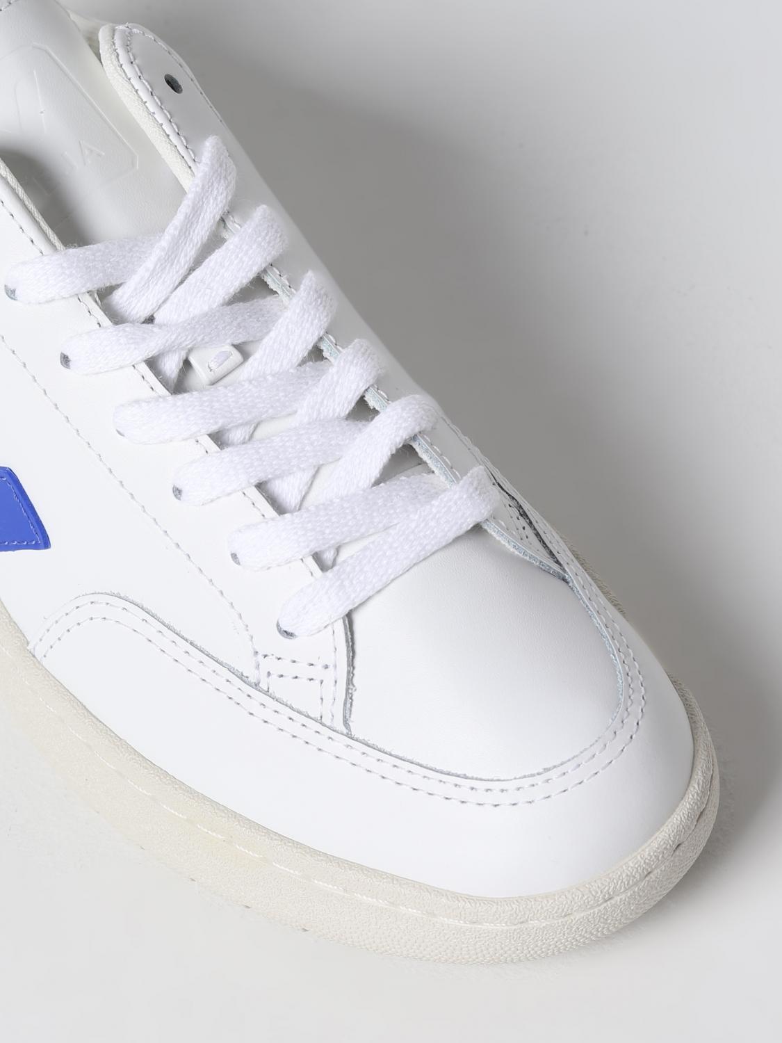 VEJA SNEAKERS: Sneakers V-12 Veja in pelle, Bianco - Img 4