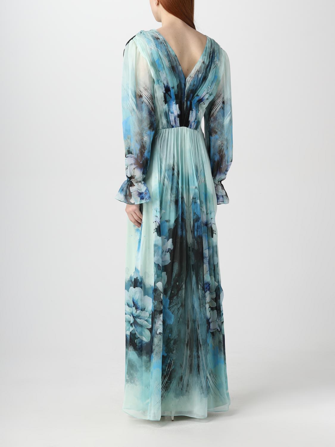 ALBERTA FERRETTI ROBE: Robes femme Alberta Ferretti, Bleu Azur - Img 2