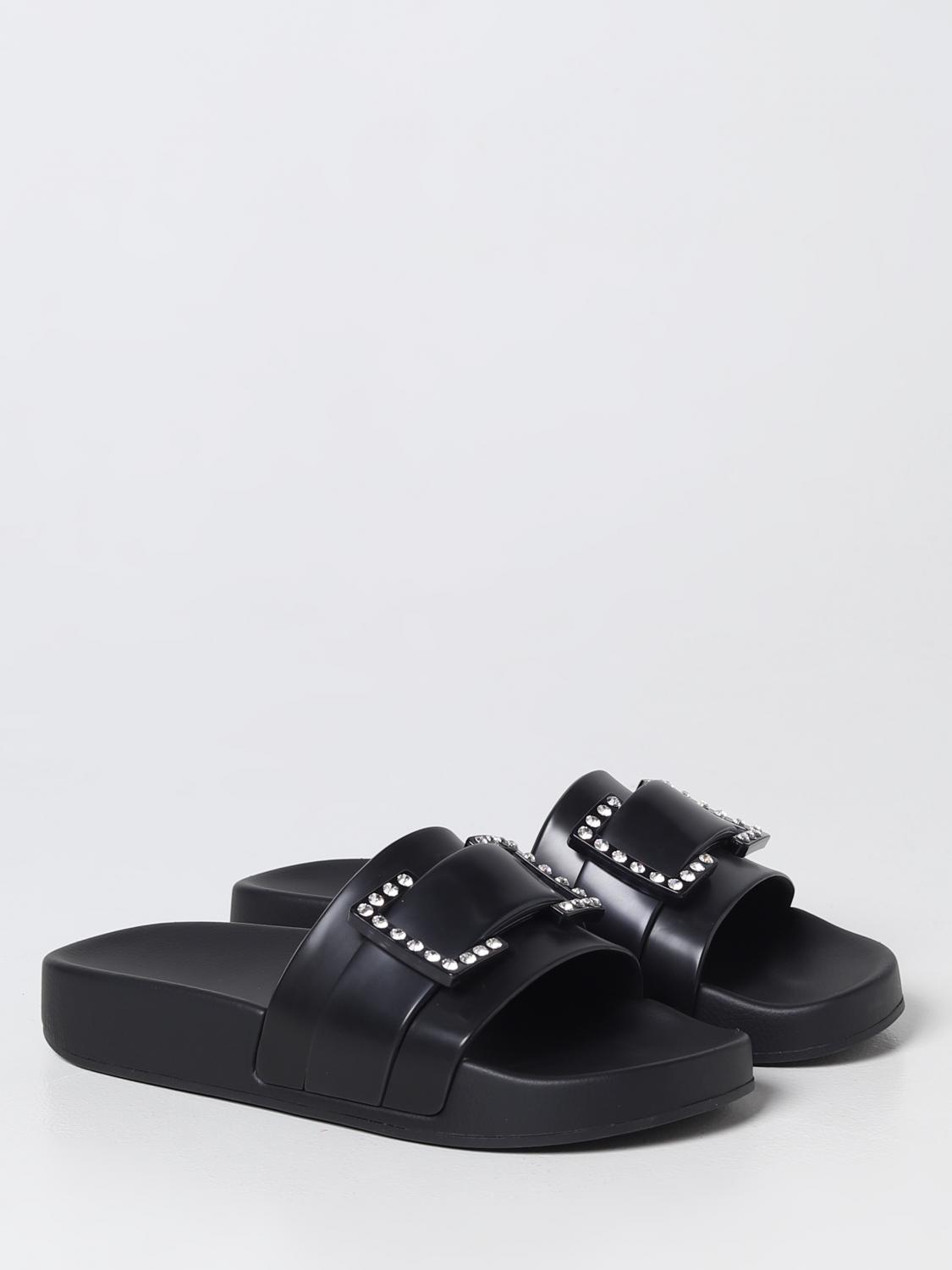 SERGIO ROSSI FLAT SANDAL: Flat sandals woman Sergio Rossi, Black - Img 2