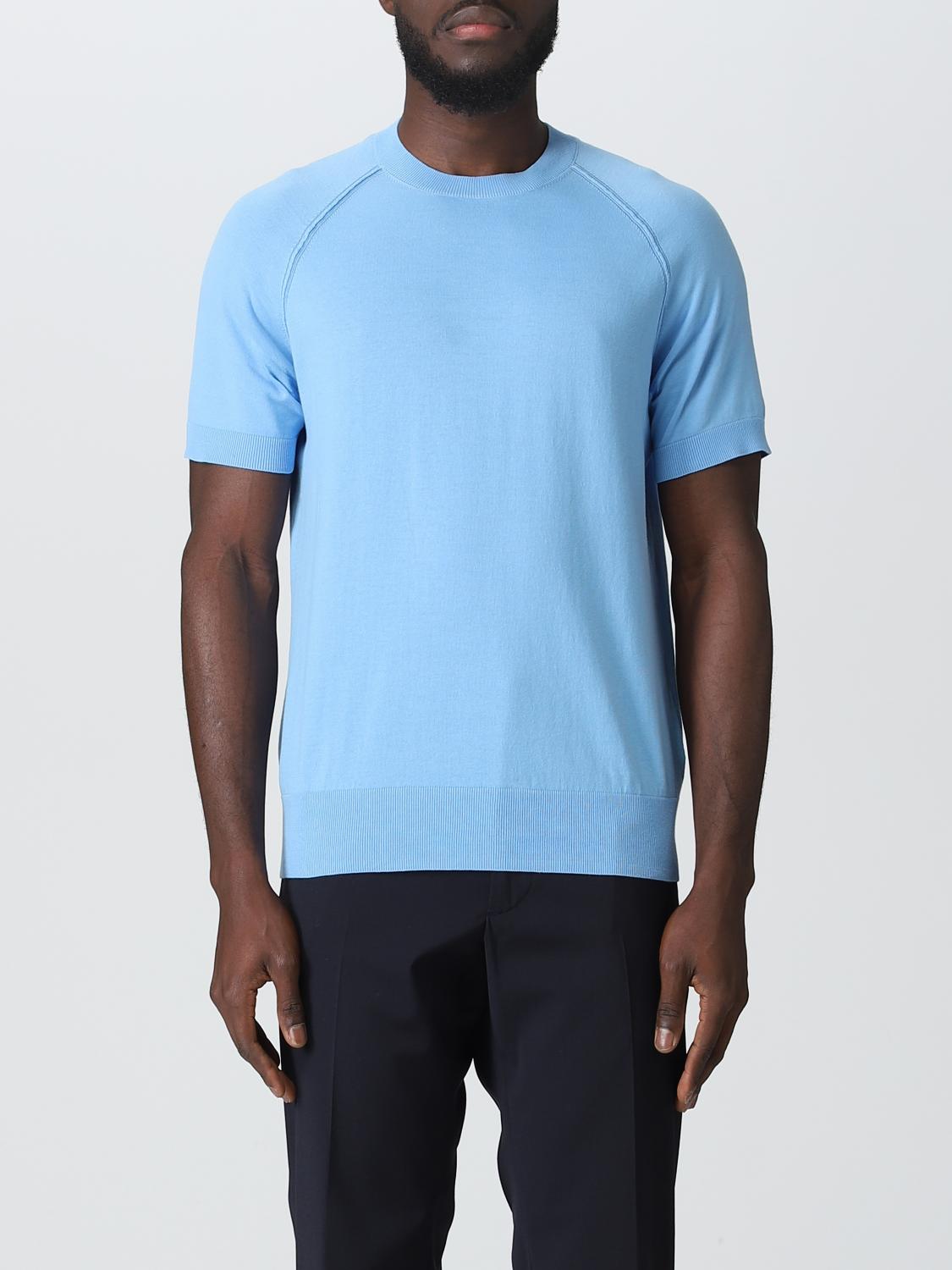 PAOLO PECORA T-SHIRT: Pull homme Paolo Pecora, Bleu Ciel - Img 1