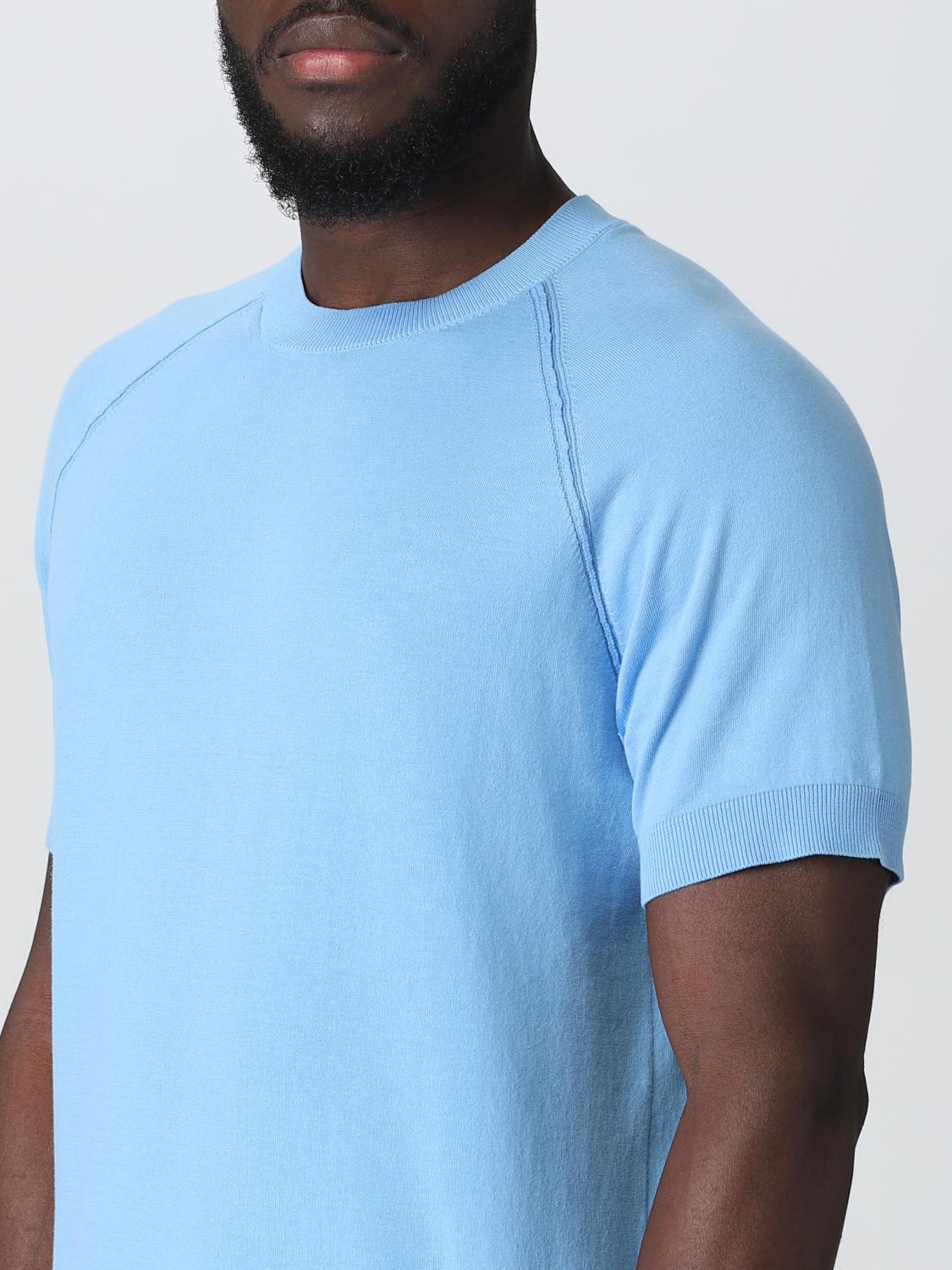 PAOLO PECORA T-SHIRT: Pull homme Paolo Pecora, Bleu Ciel - Img 3