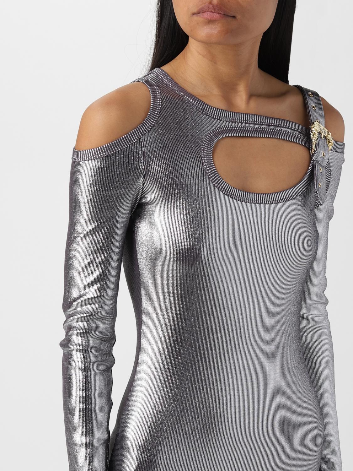 VERSACE JEANS COUTURE ABITO: Abito donna Versace Jeans Couture, Argento - Img 3