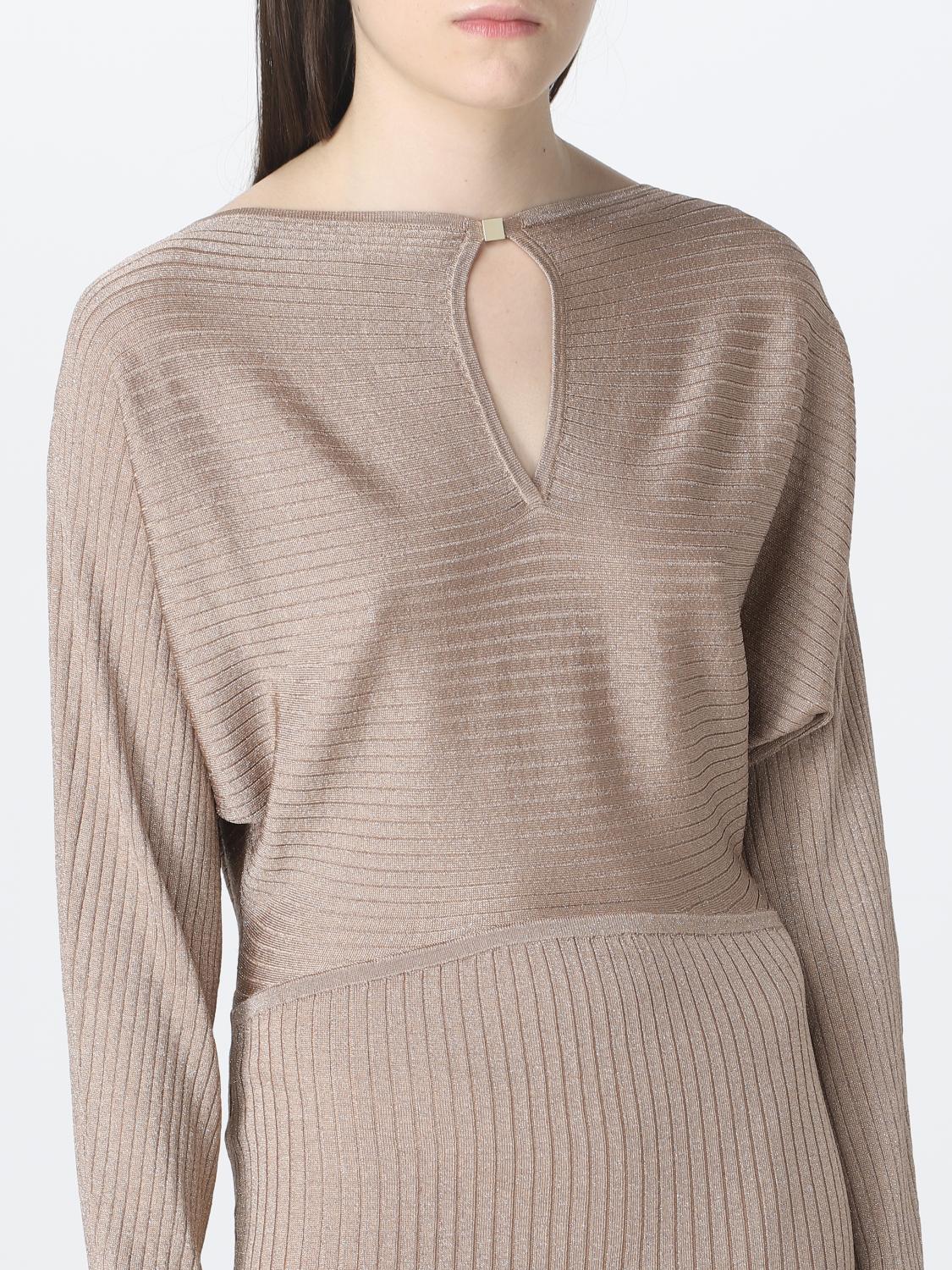 CALVIN KLEIN ABITO: Abito Calvin Klein in maglia, Oro - Img 3