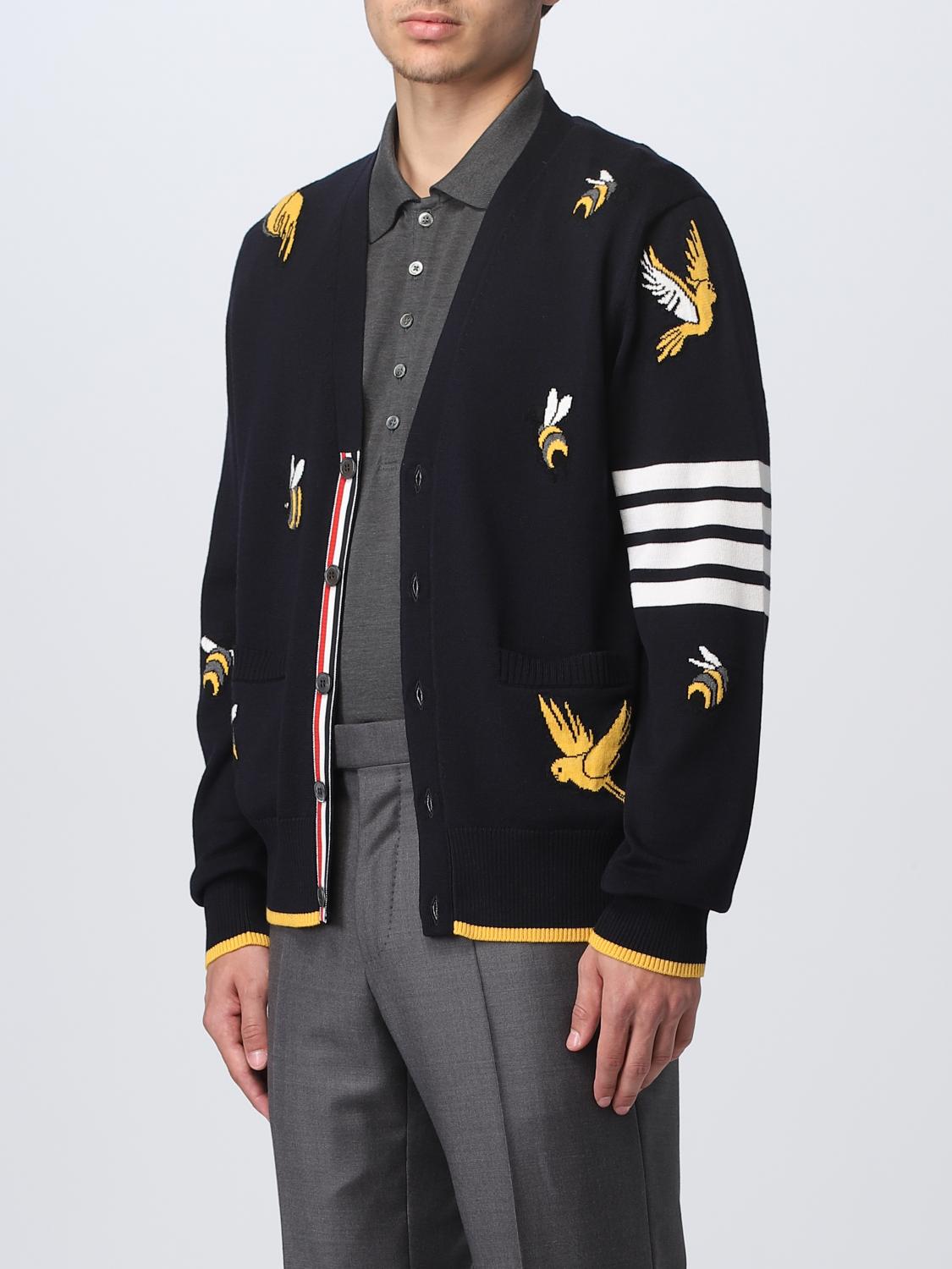 THOM BROWNE SWEATER: Sweater men Thom Browne, Blue - Img 4