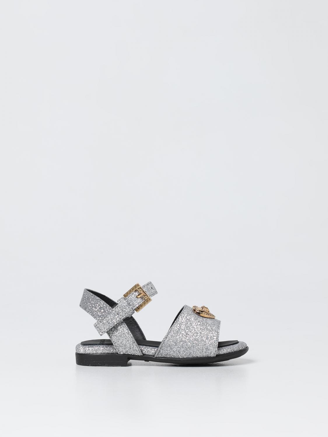 VERSACE: Shoes kids Young - Silver | Versace shoes 10092091A04951 ...