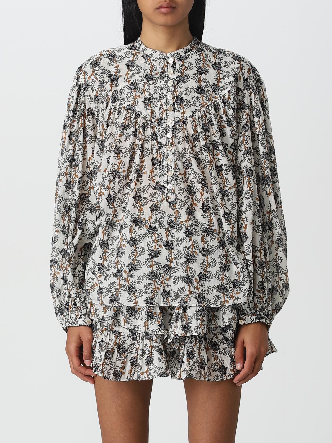 ISABEL MARANT ETOILE CAMISA: Camisa mujer Isabel Marant Etoile, Kaki - Img 1