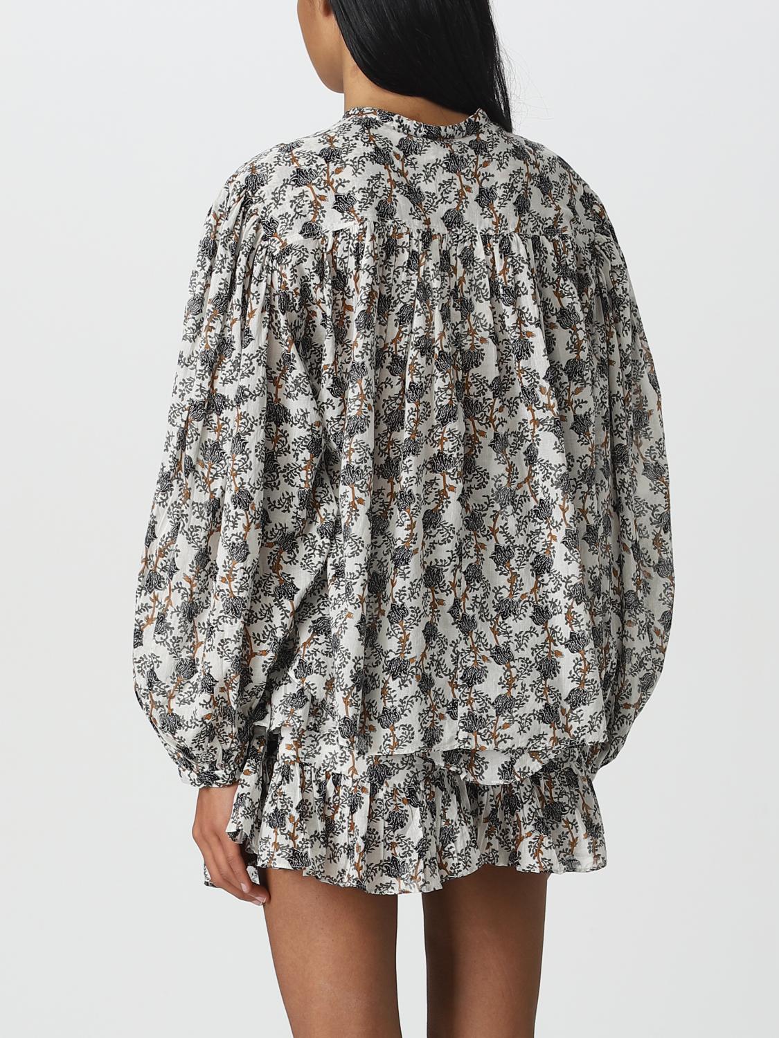 ISABEL MARANT ETOILE CAMISA: Camisa mujer Isabel Marant Etoile, Kaki - Img 3