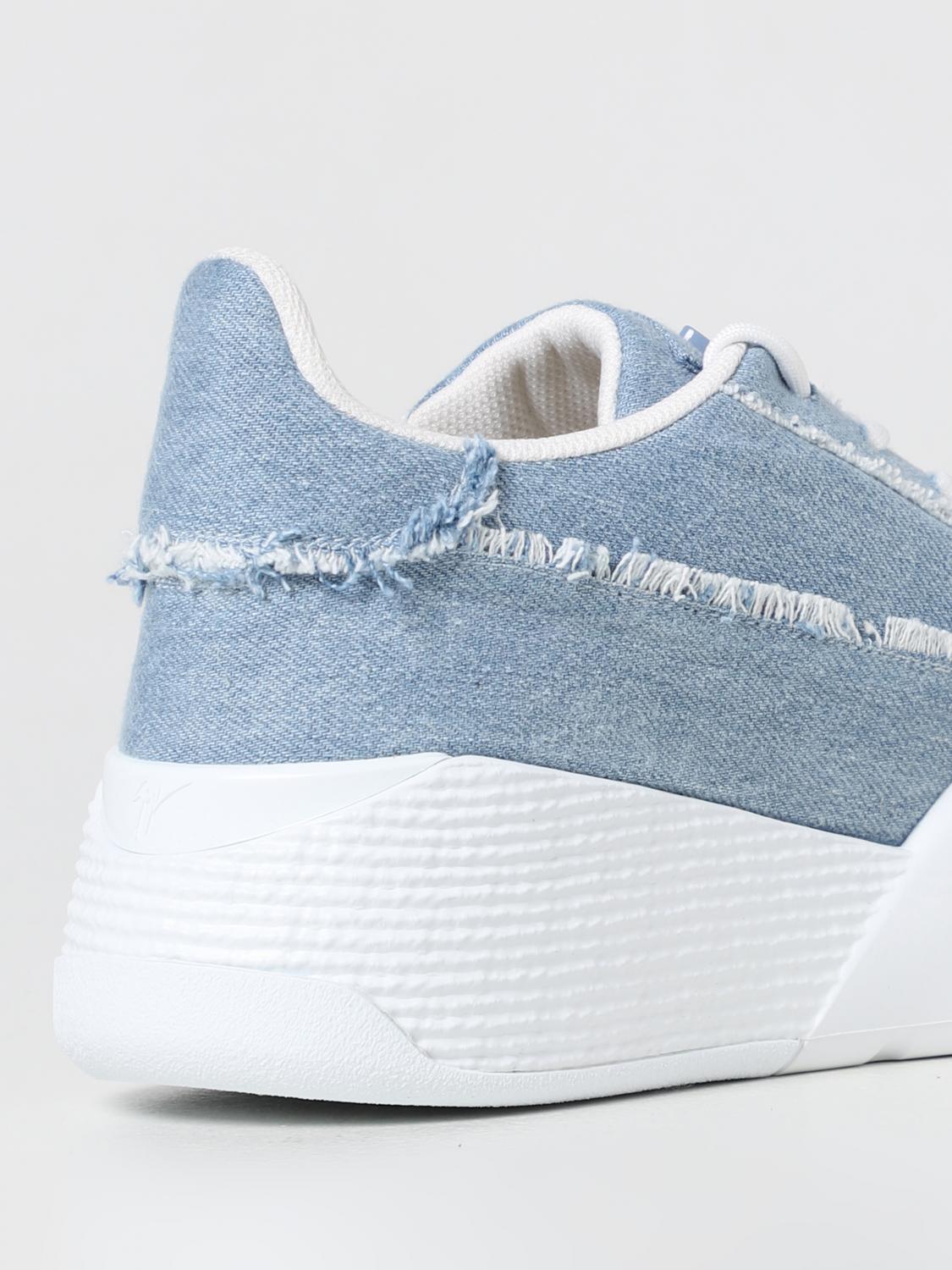 GIUSEPPE ZANOTTI SNEAKERS: Sneakers men Giuseppe Zanotti, Blue - Img 3