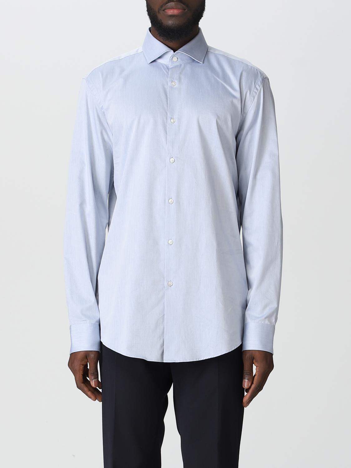 HUGO CAMICIA: Camicia Hugo in cotone, Celeste - Img 1