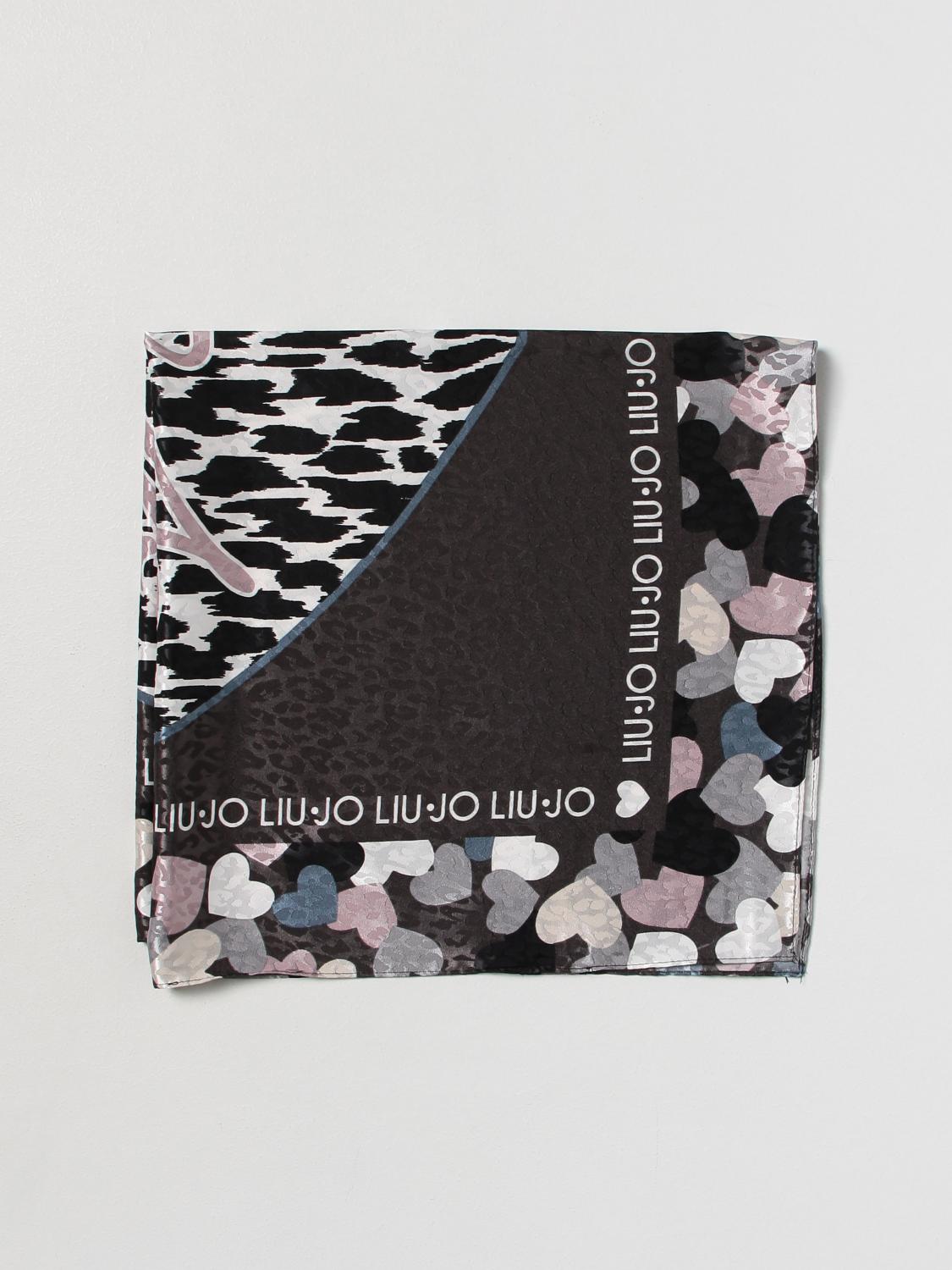 LIU JO: Neck scarf woman - Black | Liu Jo neck scarf