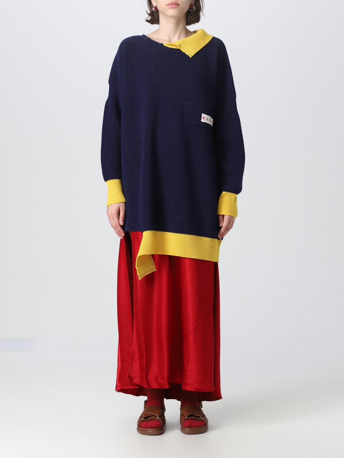 MARNI KLEID: Pullover damen Marni, Blau - Img 1