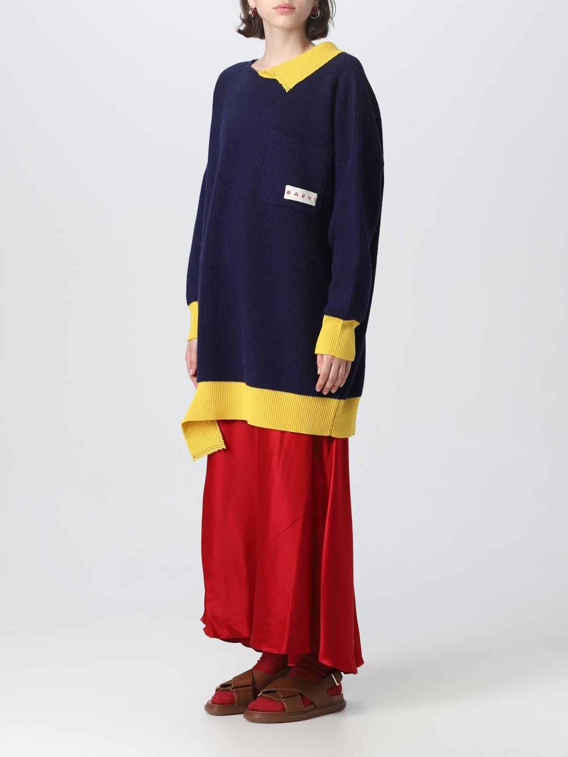 MARNI KLEID: Pullover damen Marni, Blau - Img 4