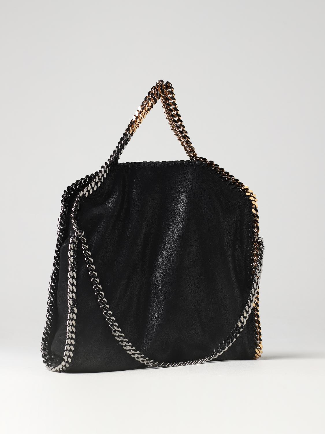 極美品　STELLA McCARTNEY 黒 ハンドバッグ　袋付き Stella McCartney Stella スタッズ ハンドバッグ S | ブラック