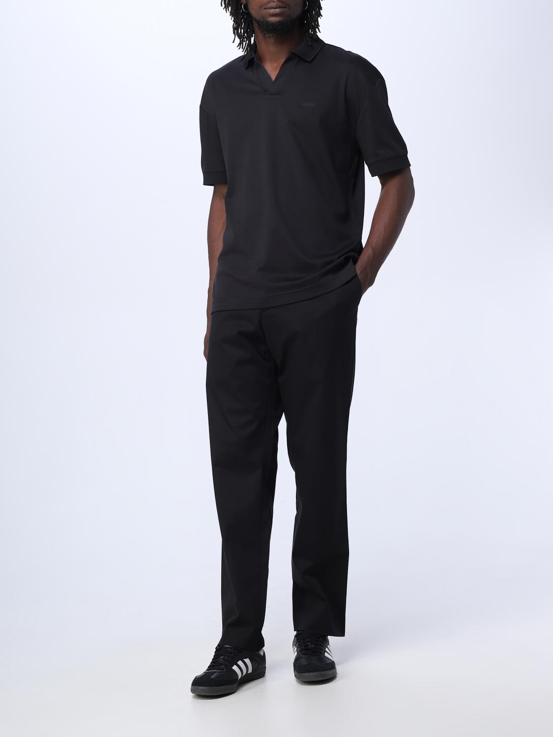 Calvin Klein ポロシャツ メンズ - ブラック | K10K111193 | GIGLIO.COM