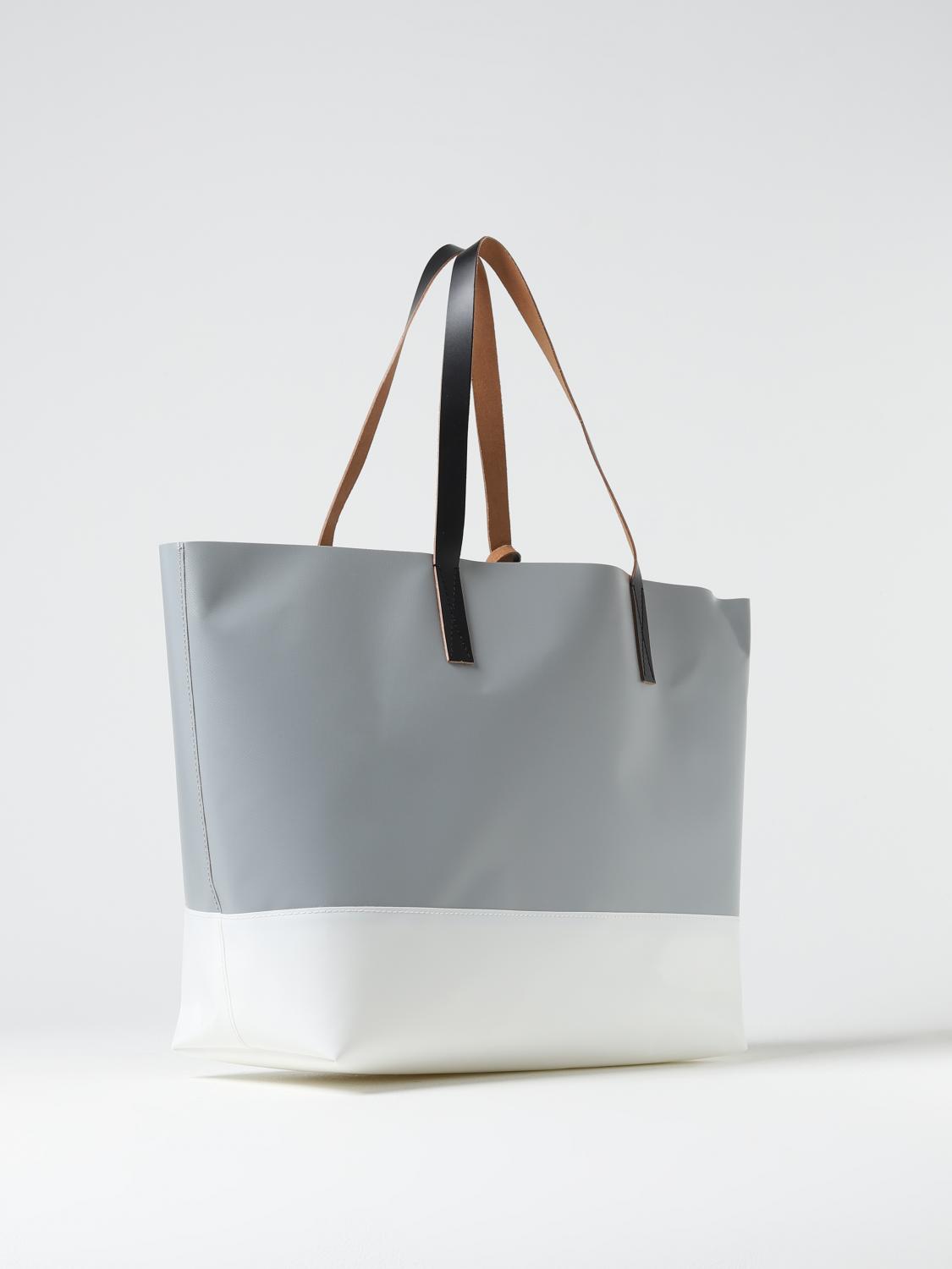 MARNI BORSA: Borsa Tribeca Marni in pelle sintetica, Grigio - Img 2
